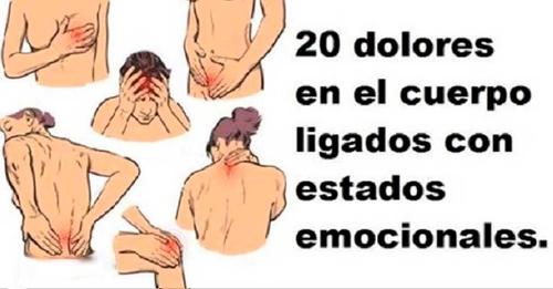 20 DOLORES EN EL CUERPO QUE ESTÁN LIGADOS CON ESTADOS EMOCIONALES.
