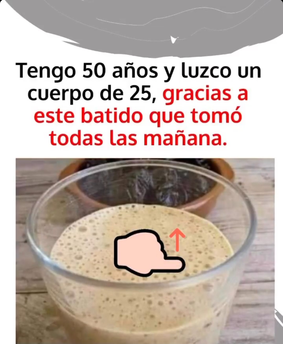 Tengo 50 años y luzco un cuerpo de 25 con este batido