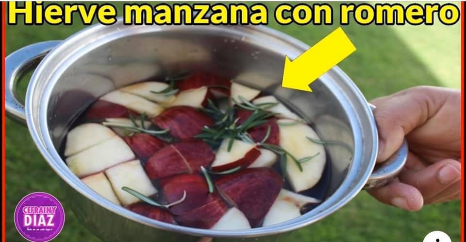 HIERVE MANZANA CON ROMERO