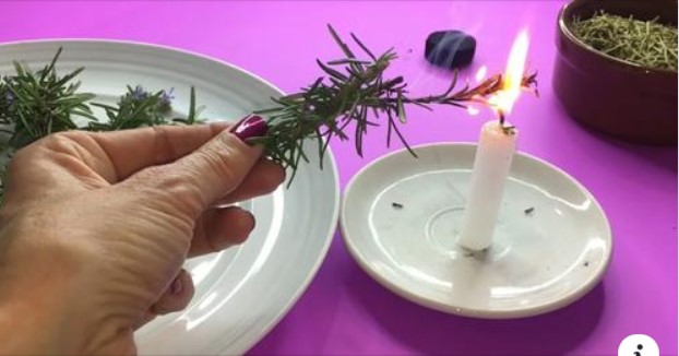 Burning rosemary cleanses and purifies your home