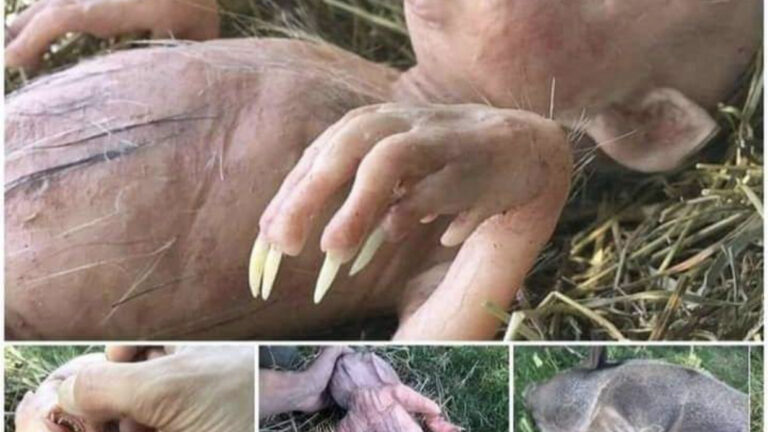 UNA CERDA PARIÓ UNA CRIATURA HORRIBLE