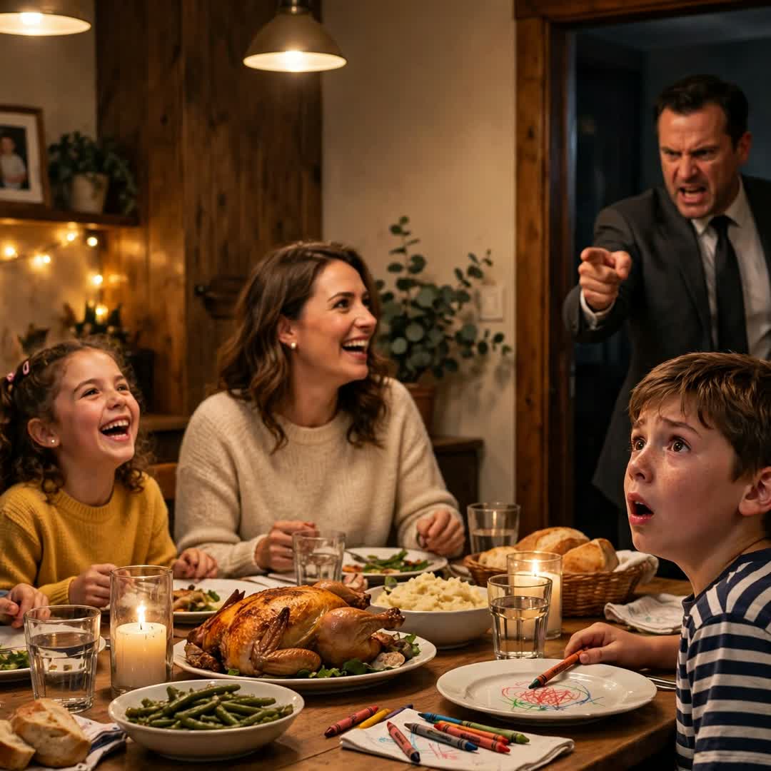 La cena se enfrió cuando él cruzó la puerta